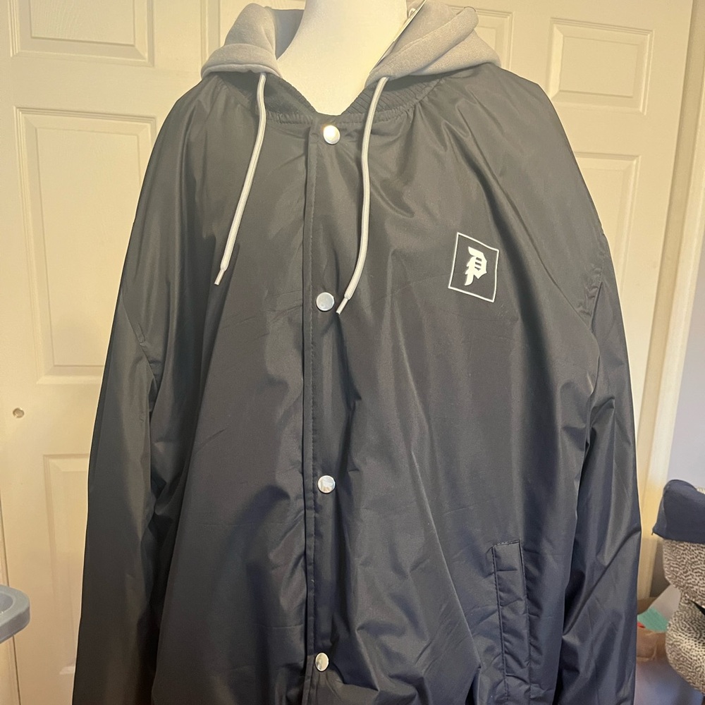 New Primitive Men's Black Hooded Jacket